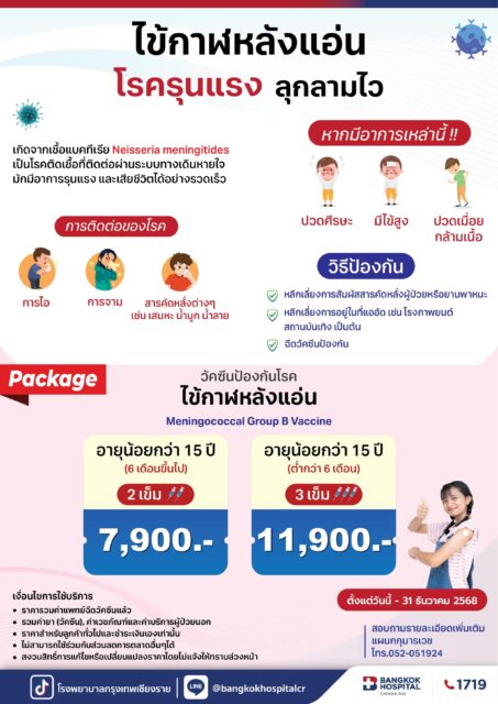 วัคซีนไข้กาฬหลังแอ่น (สำหรับเด็ก)