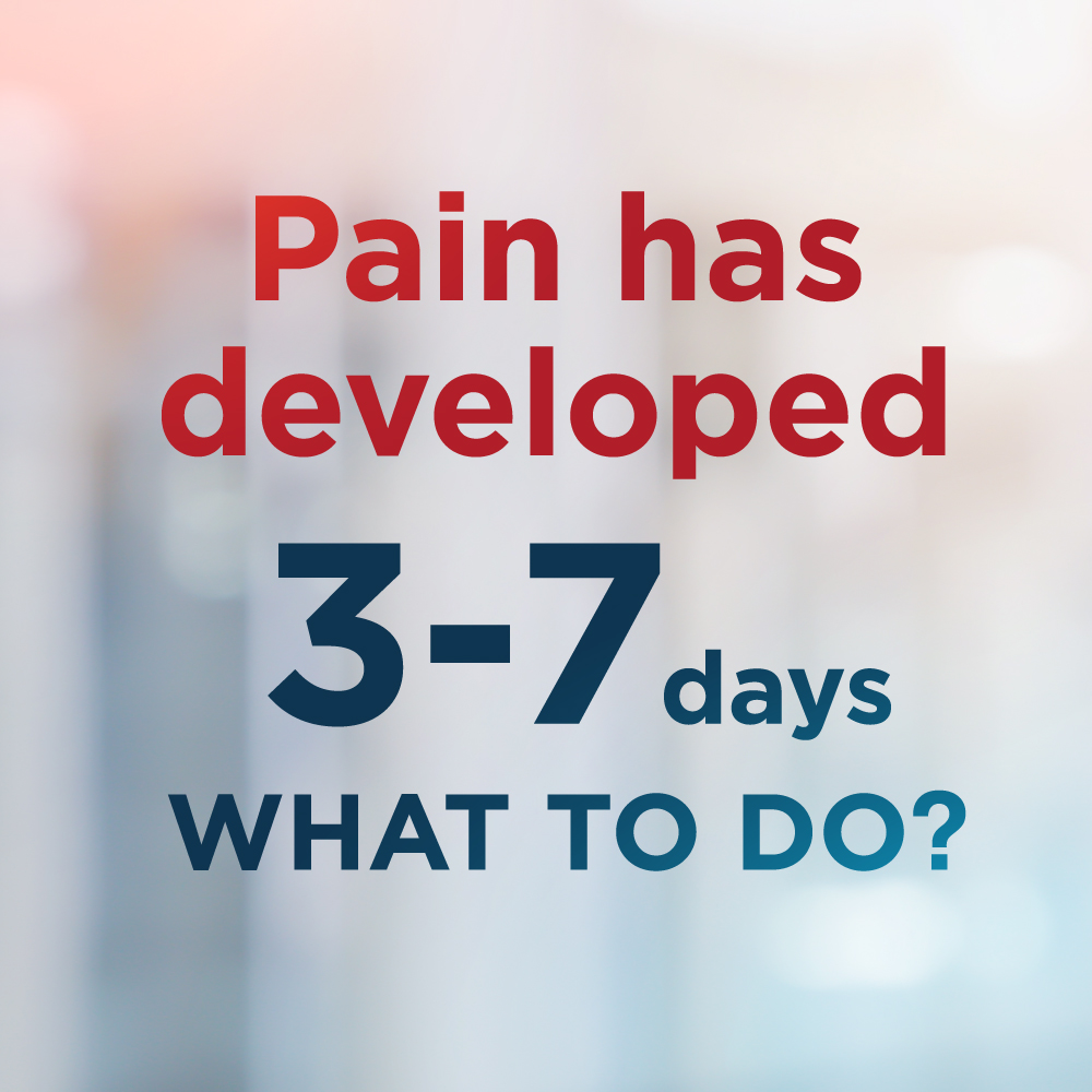 ปวดมาแล้ว 3-7 วัน