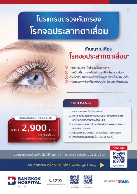 โปรแกรมตรวจคัดกรองโรคจอประสาทตาเสื่อม