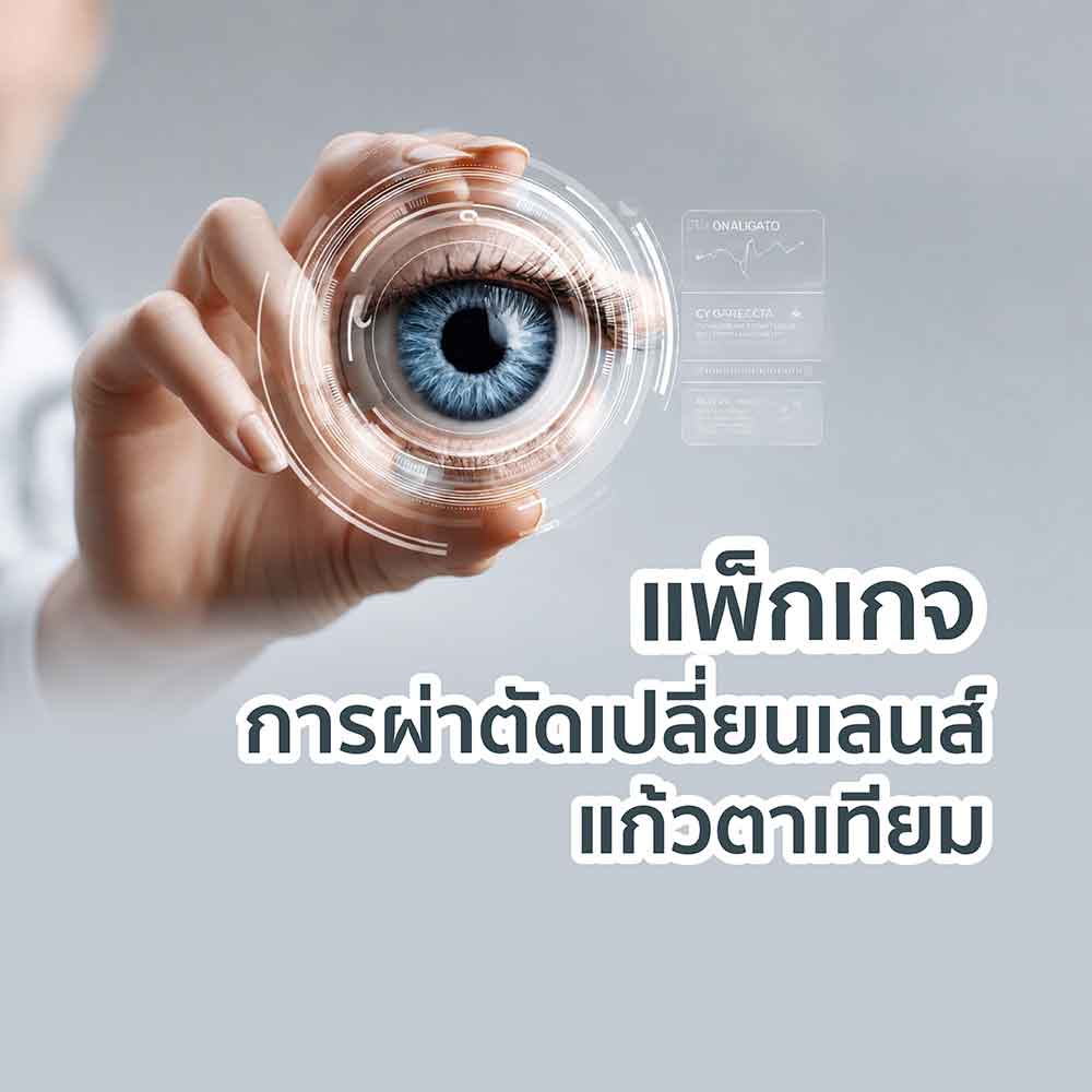 แพ็กเกจผ่าตัดเปลี่ยนเลนส์แก้วตาเทียม (สำหรับชำระเงินเอง)