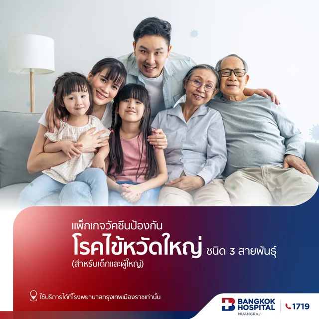 แพ็กเกจวัคซีนป้องกันโรคไข้หวัดใหญ่ 3 สายพันธ์ุ