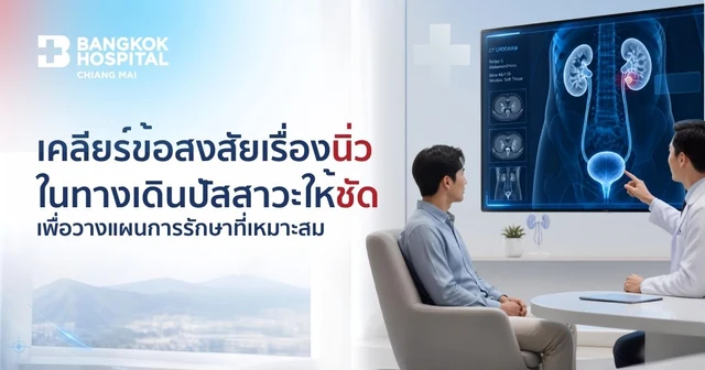 เคลียร์ข้อสงสัยเรื่องนิ่ว ในทางเดินปัสสาวะให้ชัดเพื่อวางแผนการรักษาที่เหมาะสม Image