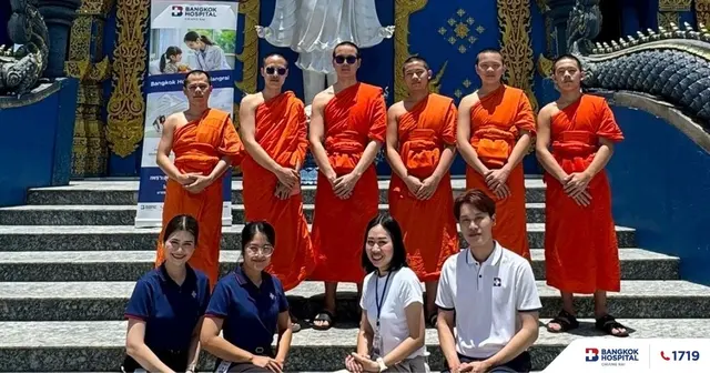 Bangkok Hospital Chiang Rai Extends Merit and Care by Providing Health Check-Ups and Influenza Vaccinations for Monks and Novice Monks.